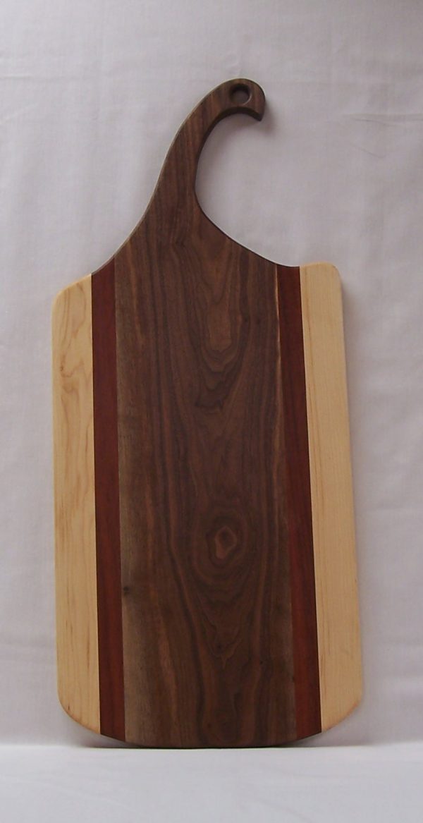 Large Charcuterie Board - Walnut with Hard Maple and Padauk