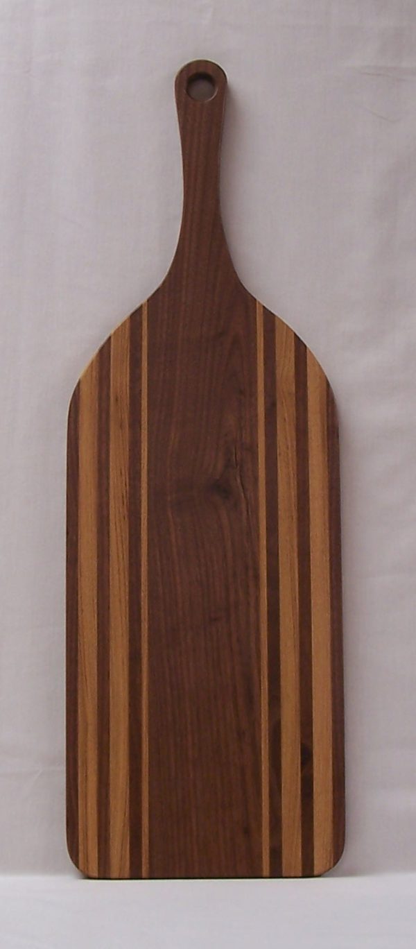 Charcuterie Board - Walnut with Red Oak Stripes - Image 2