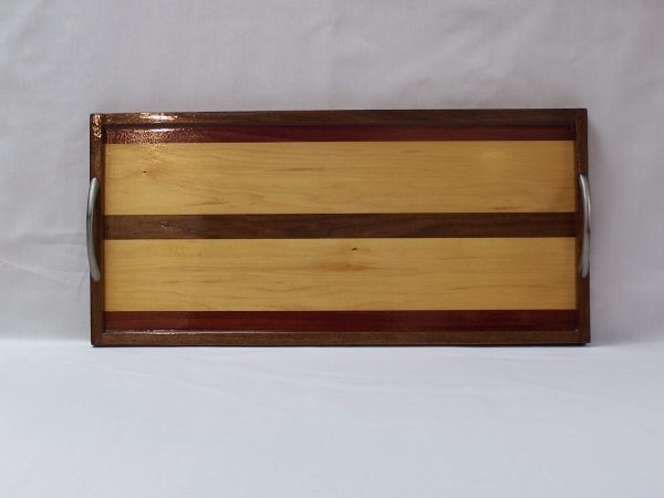 Wooden Carrying Tray with Handles