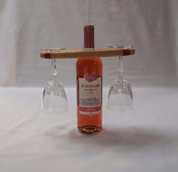 Wine Bottle and Wine Glass Caddy