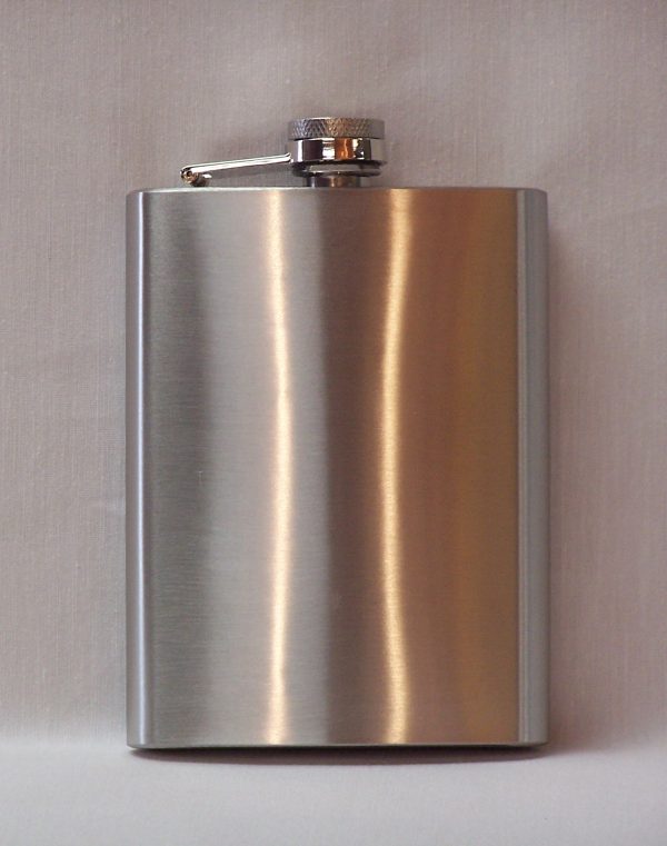 Laser Engraved Stainless Steel Flask with funnel - Image 5