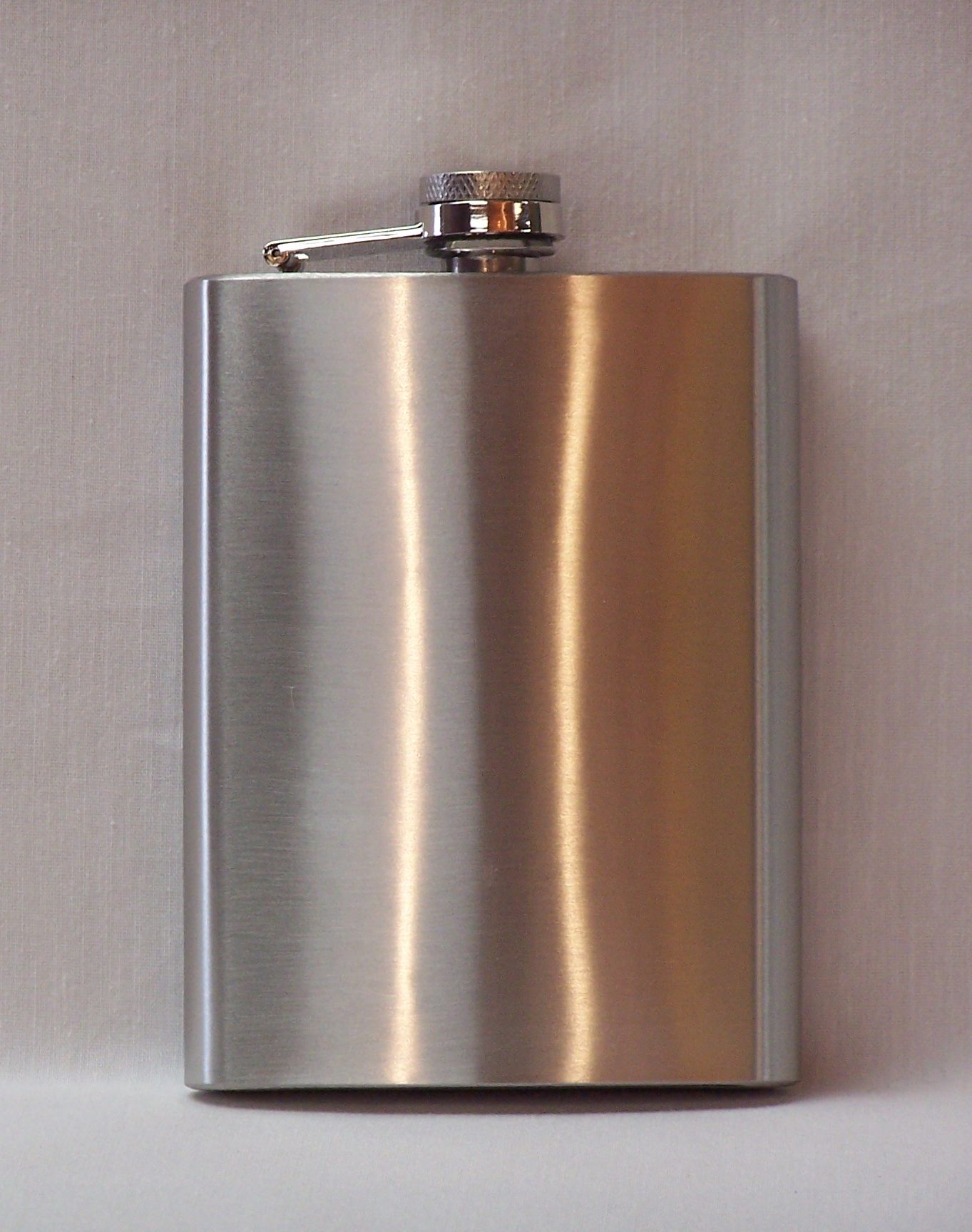Laser Engraved Stainless Steel Flask with funnel - Backwoods Creations LLC