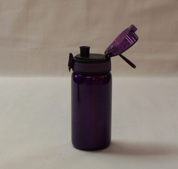 Purple Stainless Steel 13oz Sealable Top Drink Bottle - Image 3